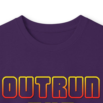 Outrun The Static Non-Stop  — Long Sleeve Retro Vaporwave Graphic Shirt