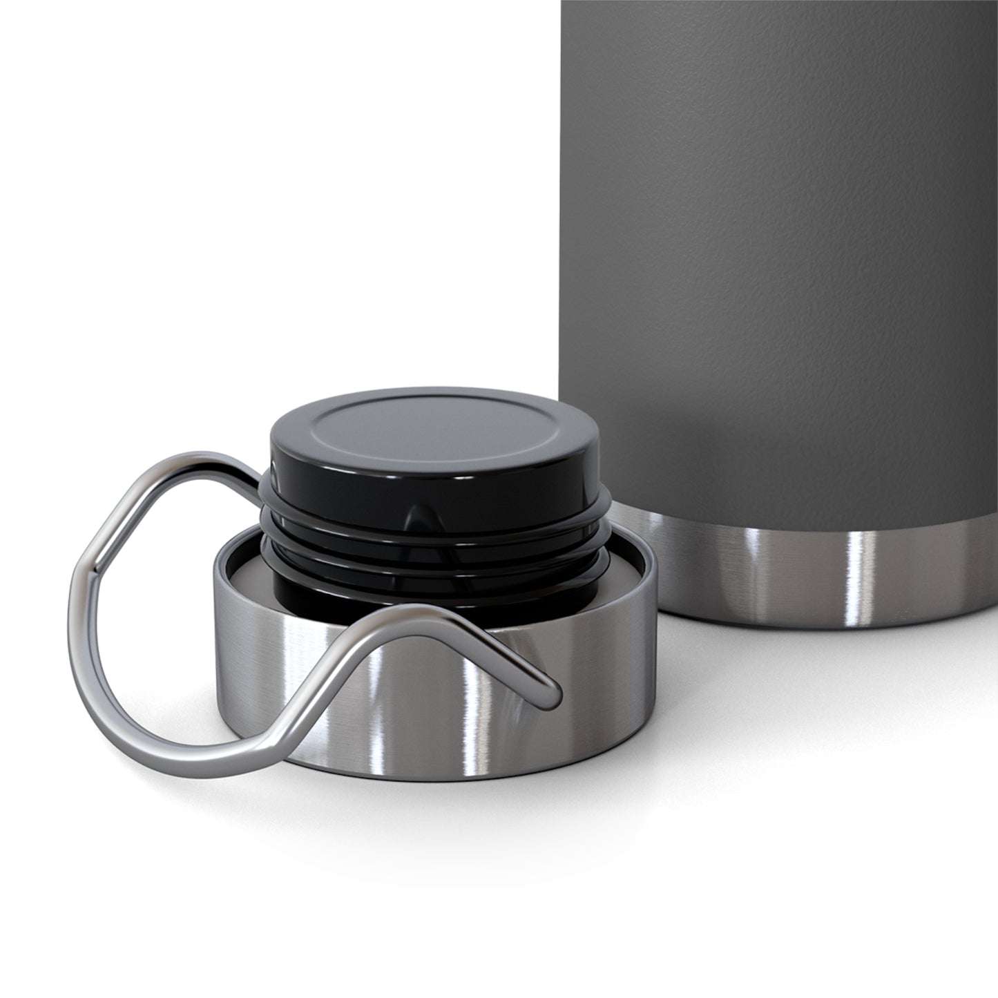 Outrun the Static — Copper Vacuum Thermos Water Bottle, 22 Oz