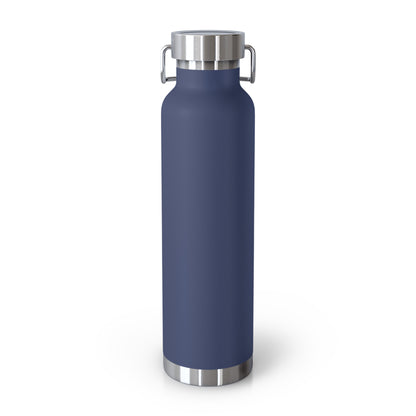 Outrun the Static — Copper Vacuum Thermos Water Bottle, 22 Oz