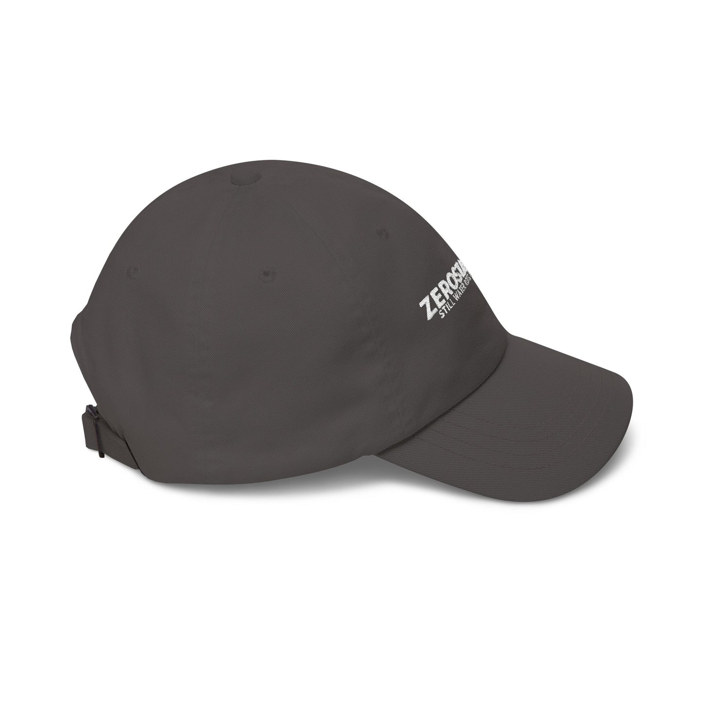 Dad Cap — Embroidered "Zerostagnant: Still Water Roots. Keep Moving."
