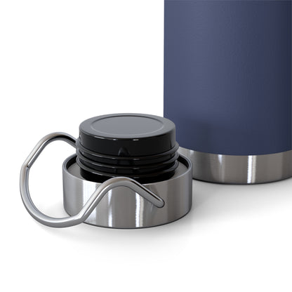 Outrun the Static — Copper Vacuum Thermos Water Bottle, 22 Oz