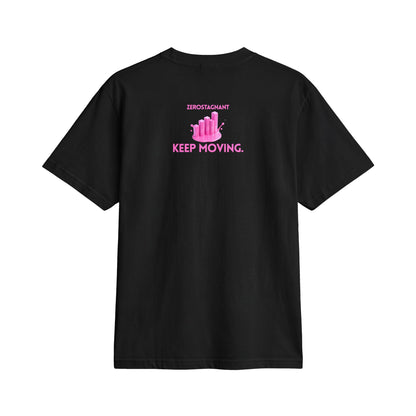 Fun Social Media 3D Pink Progress Bar Graphic T-Shirt — Keep Moving.