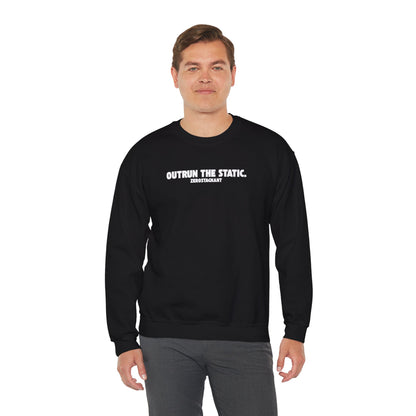 Outrun the Static T-Shirt — Unisex Garment-Dyed T-shirt—Motivational Fitness Tee