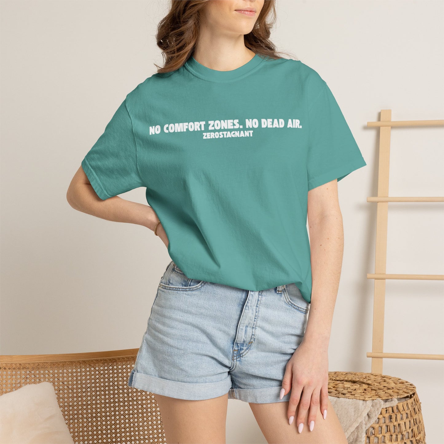 No Comfort Zones. No Dead Air. - Unisex Garment-Dyed T-shirt