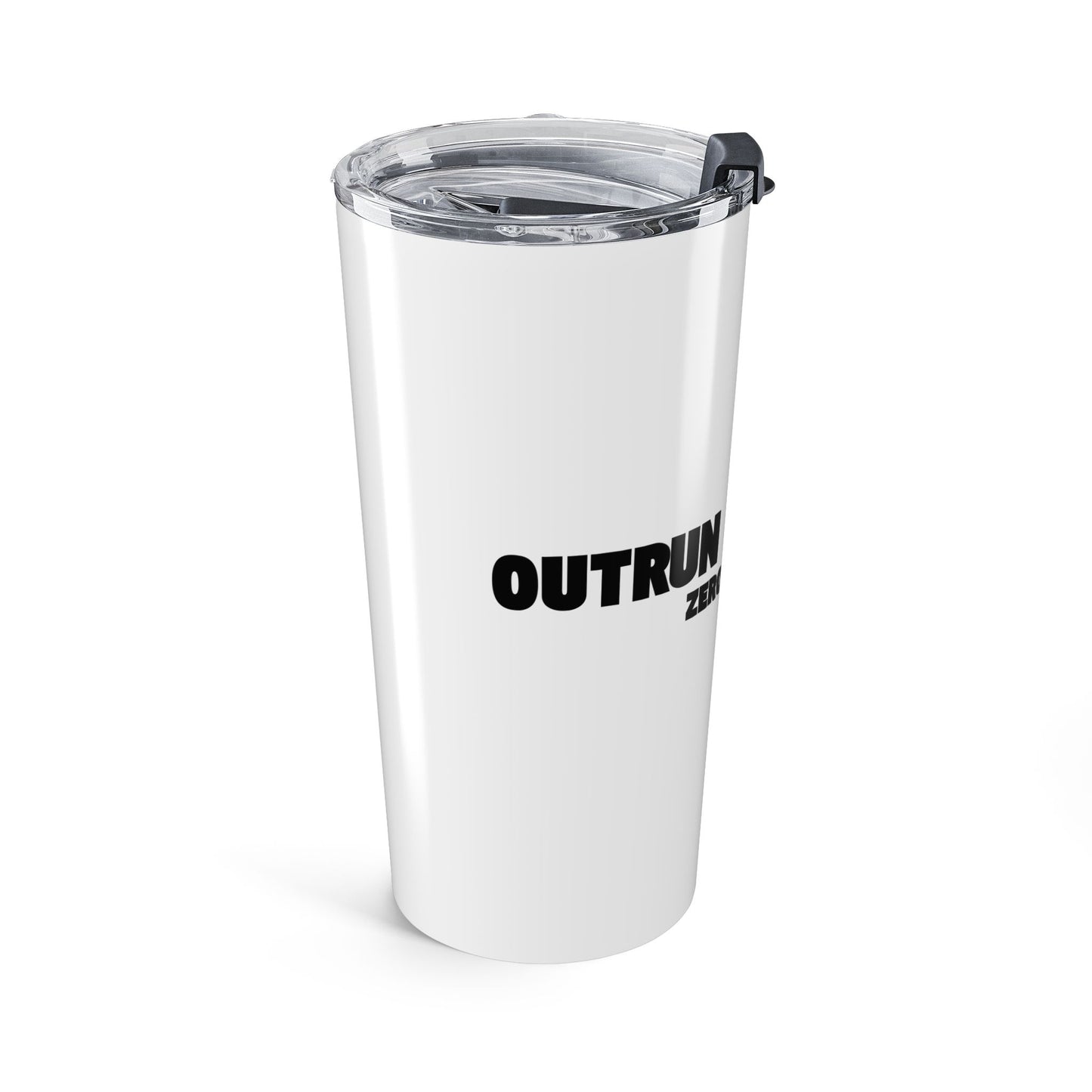 Outrun the Static — Tumbler, Motivational Travel Mug, 20oz
