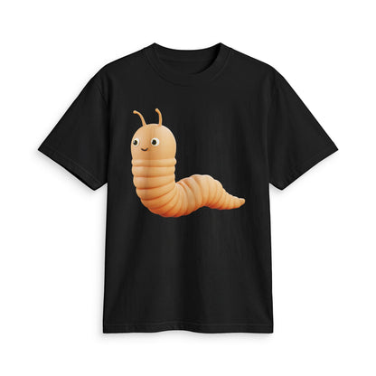 Fun Social Media 3D Cute Worm T-Shirt — Keep Moving.