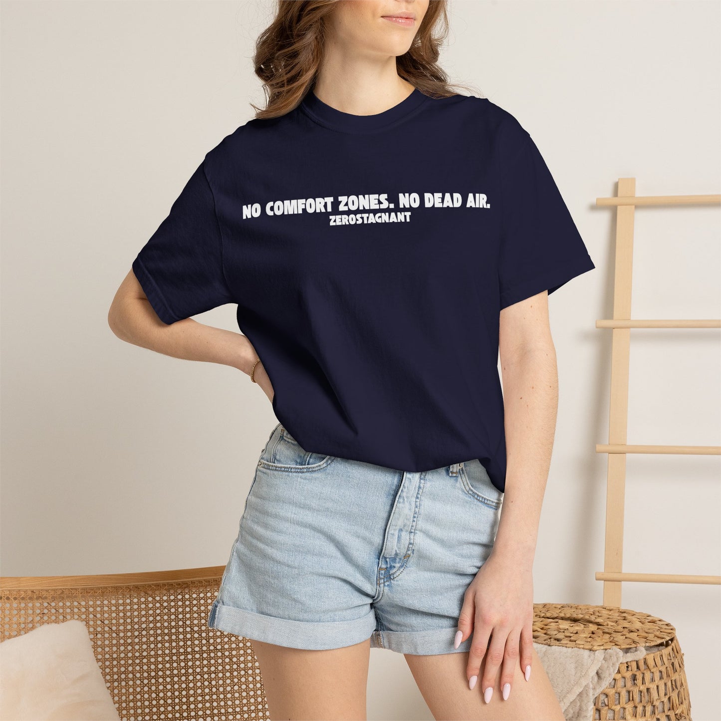No Comfort Zones. No Dead Air. - Unisex Garment-Dyed T-shirt