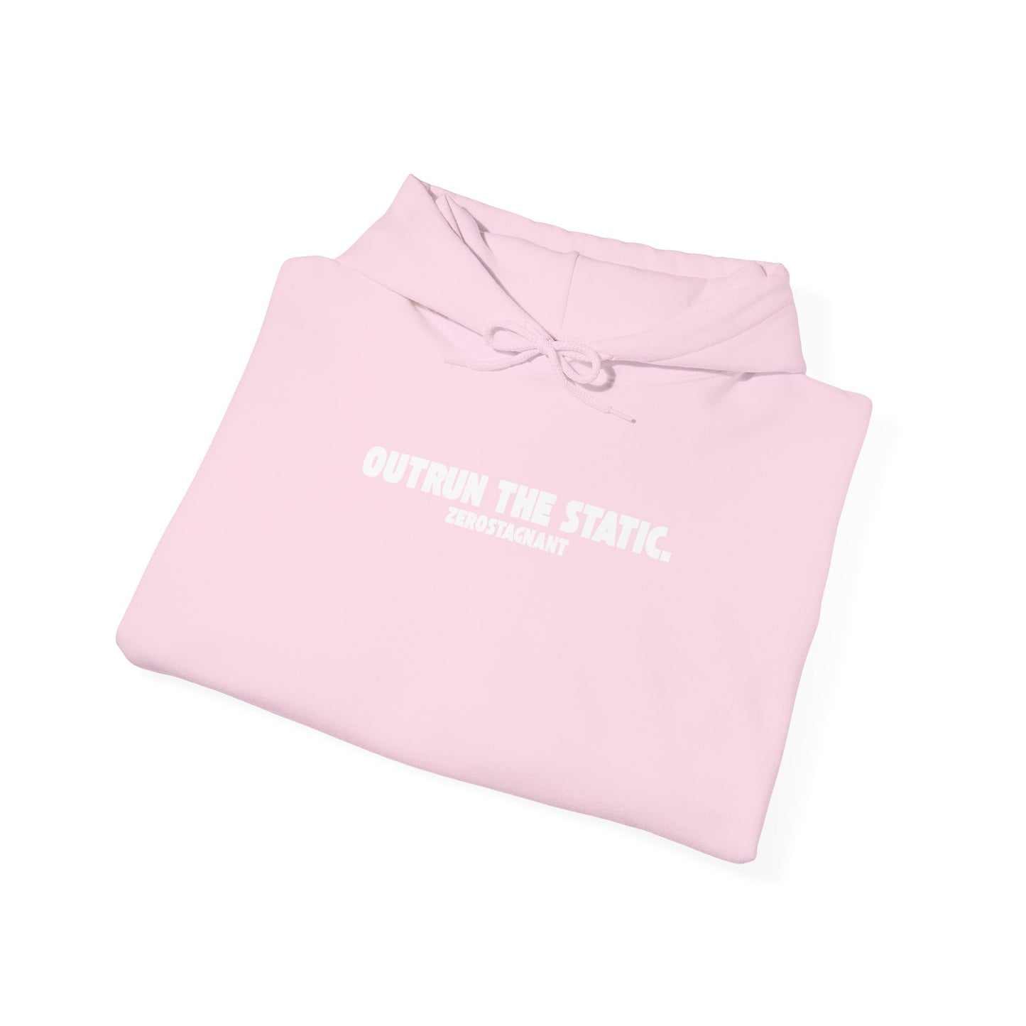 Outrun The Static, Hoodie — Unisex Heavy Blend™ Hooded Sweatshirt — Motivational Fitness Hoodie