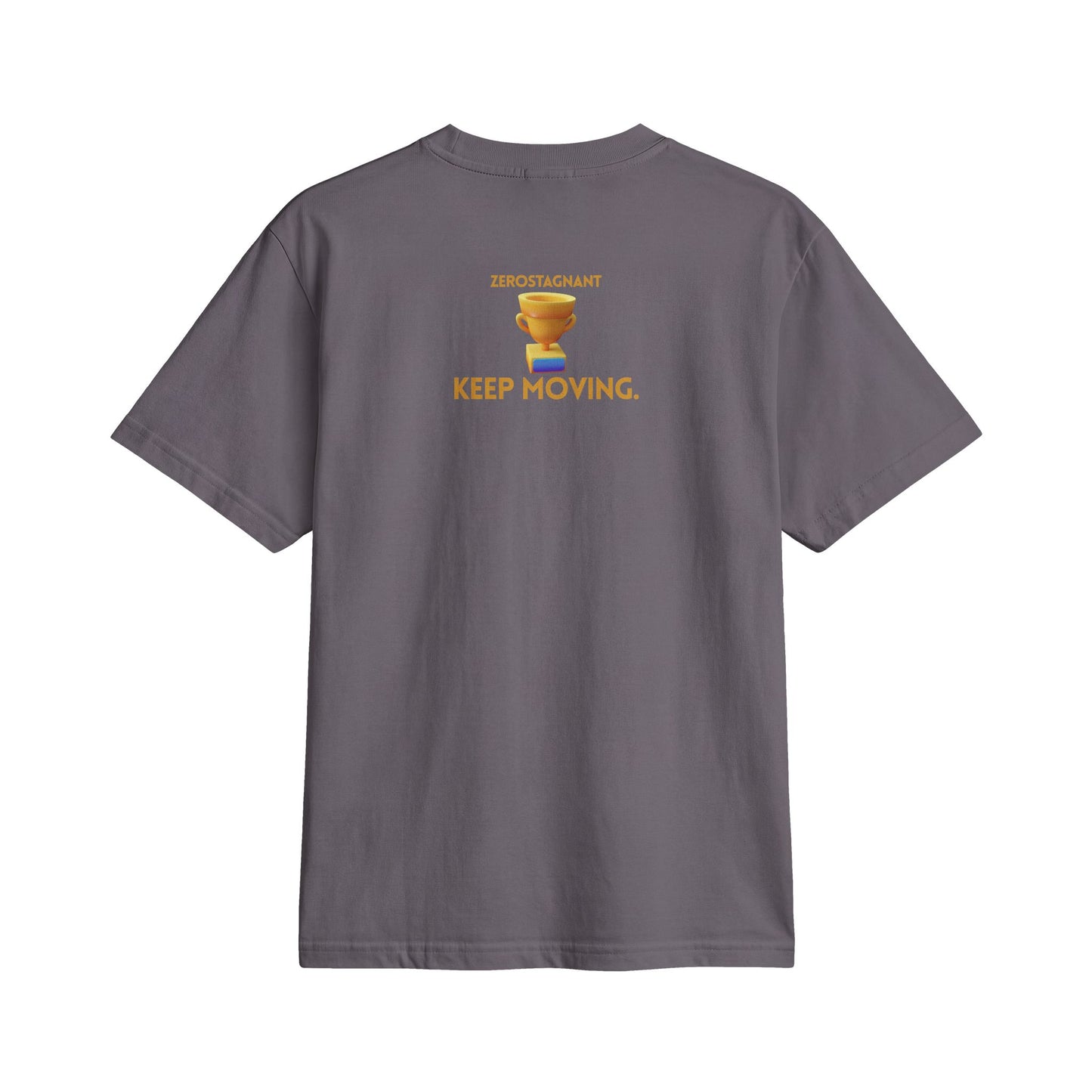 Fun Social Media 3D Trophy T-Shirt — Keep Moving.