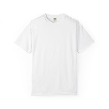 "Still Water Rots. Keep Moving."-Helvetica, Unisex Garment-Dyed T-shirt