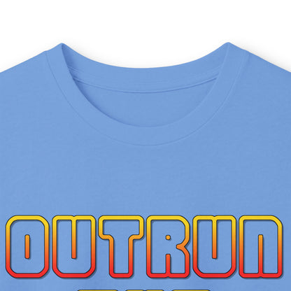 Outrun The Static Non-Stop  — Long Sleeve Retro Vaporwave Graphic Shirt